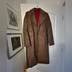 W.D.N.Y Cute and Classy Trench Coat For Women with Red Buttons!